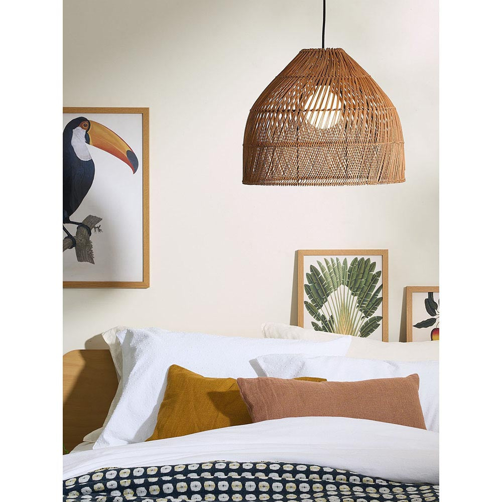 Java Dark Small Rattan Lamp Shade