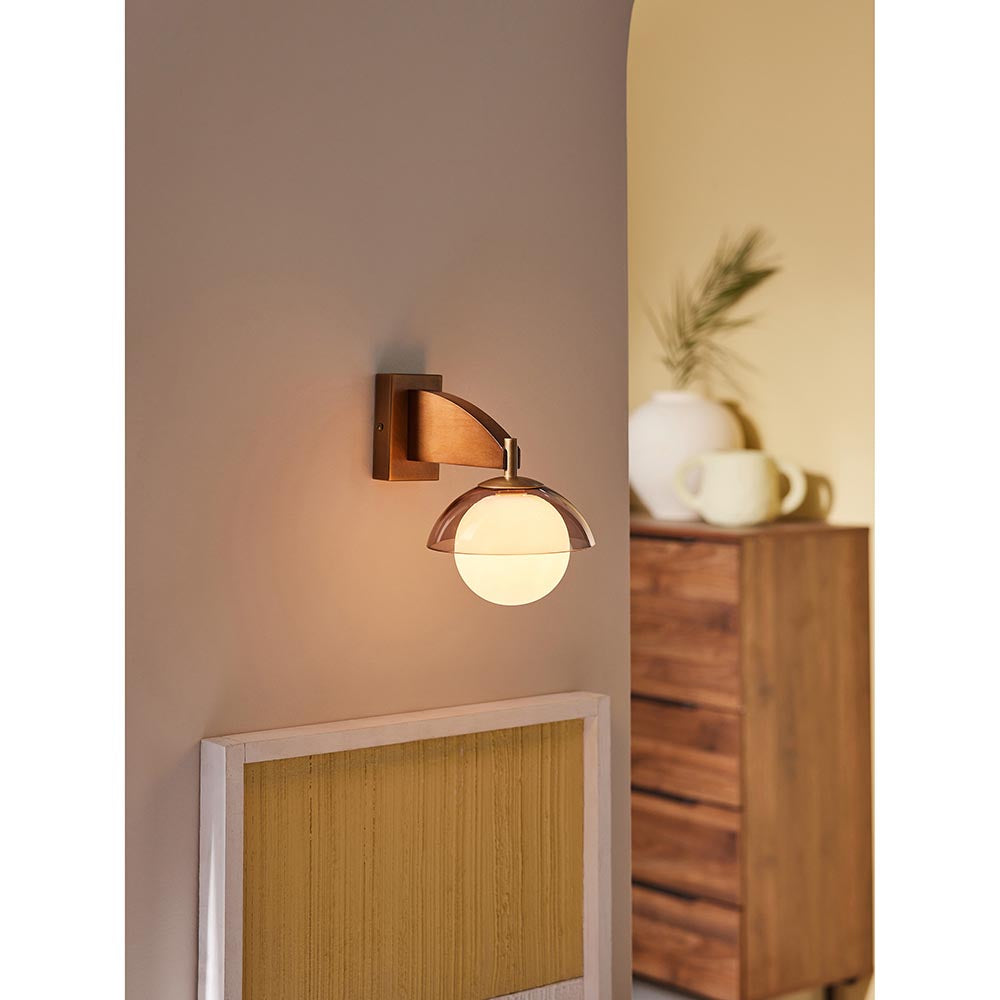 Layla Ash Wood Wall Light