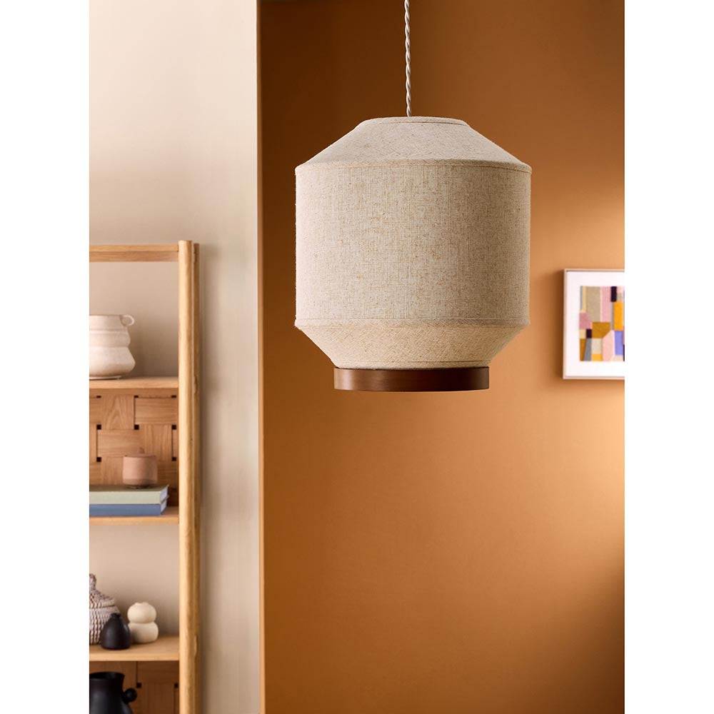 Layla Cream & Wood Easyfit Shade