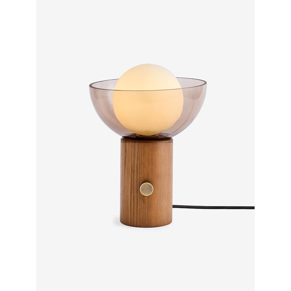 Layla Dark Wooden Table Lamp