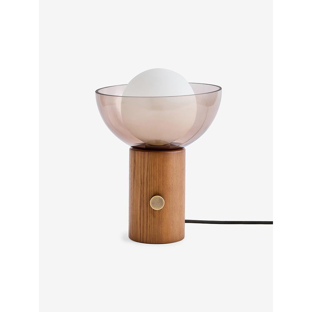 Layla Dark Wooden Table Lamp