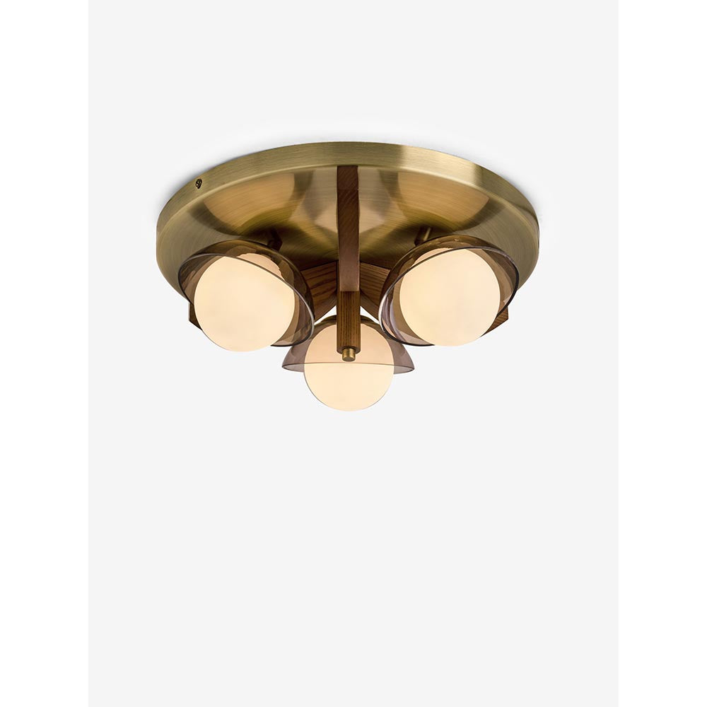 Layla Brass & Brown Flush Fitting