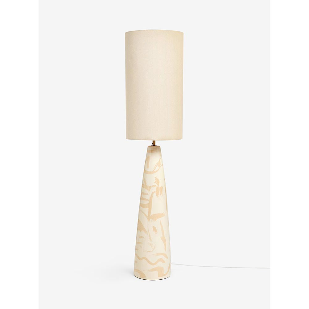 Vince Ceramic Floor Lamp C/W Shade