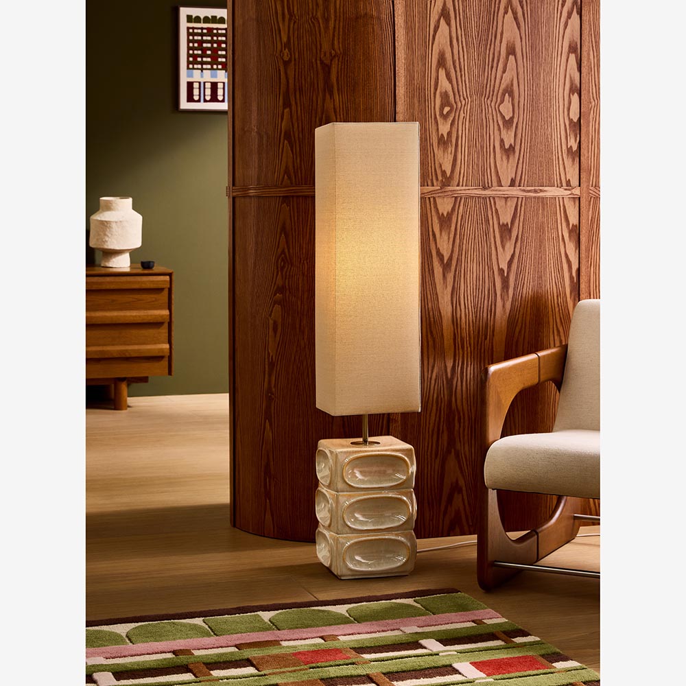Nell Cream Floor Lamp C/W Shade
