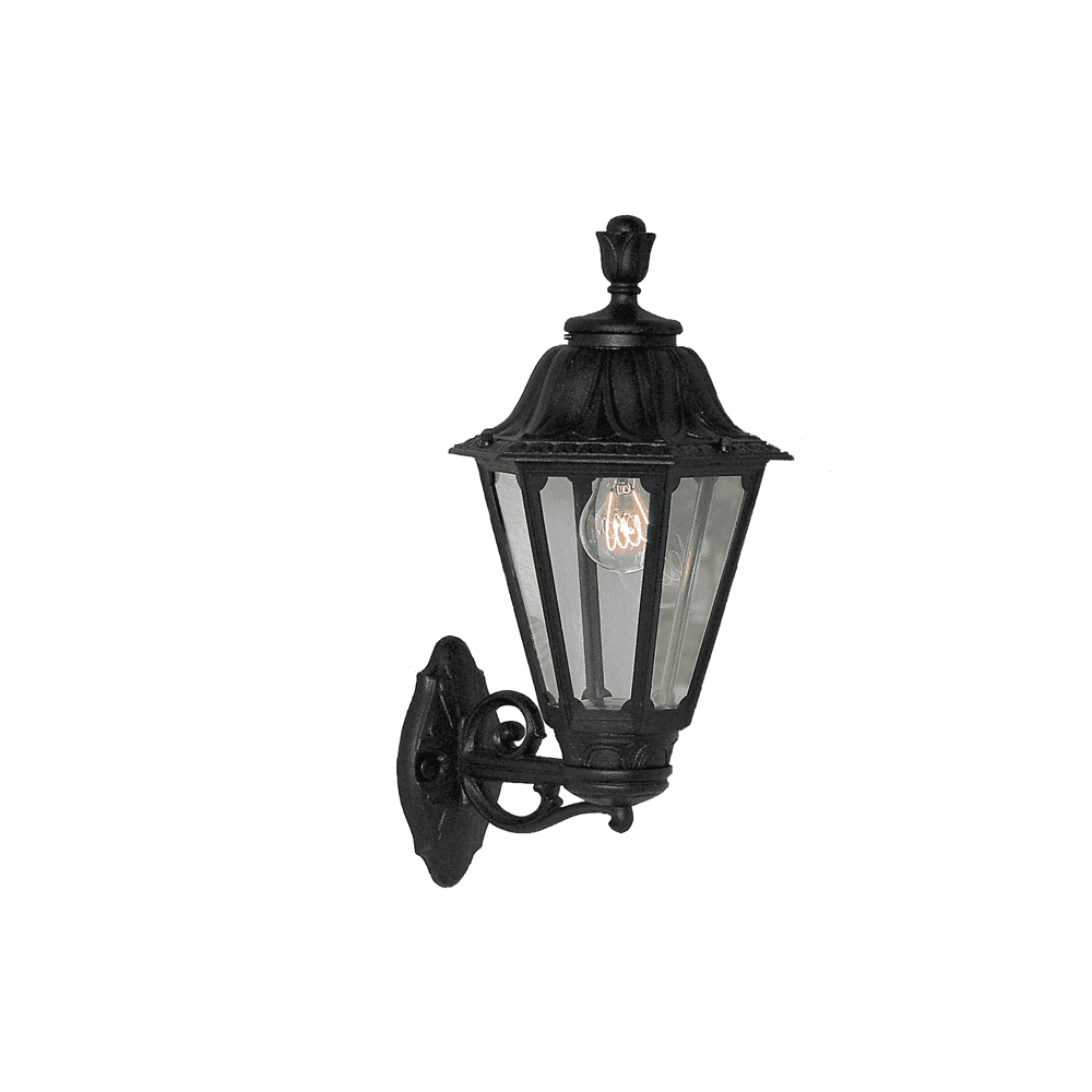 Bisso Rut E27 Black Wall Lantern