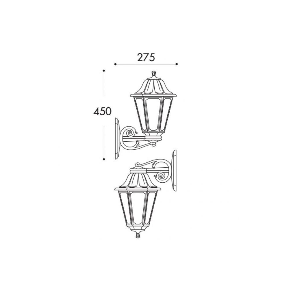Bisso Anna E27 White Wall Lantern