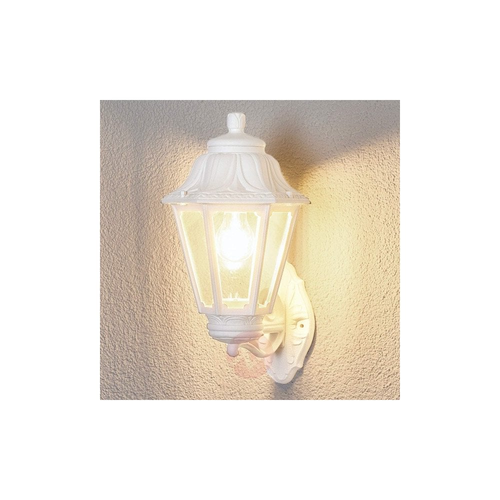 Bisso Anna E27 White Wall Lantern