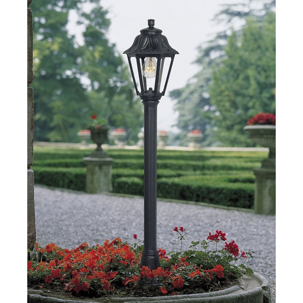 Mizar Anna E27 Black 1100mm Post Light