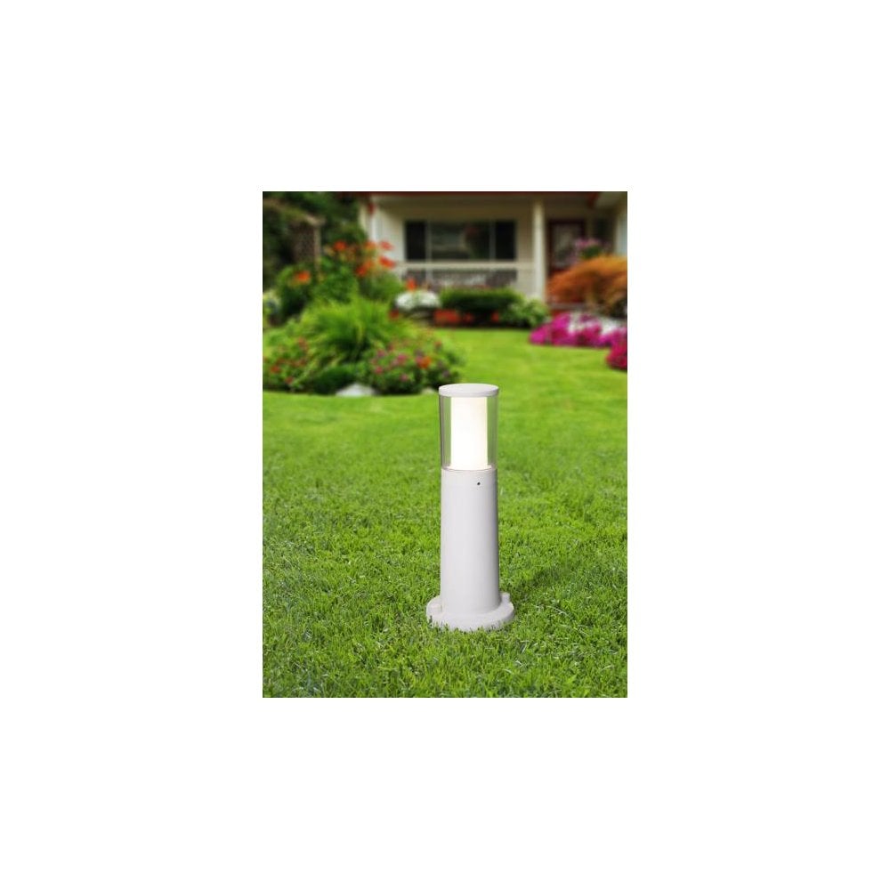 Carlo 400 mm Grey Clear LED 3.5W Bollard Post Light