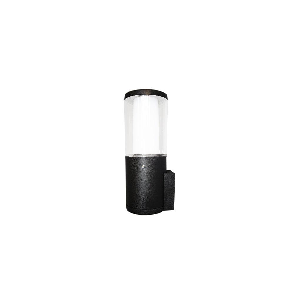 Carlo Black Clear LED 3.5W Bollard Wall Light
