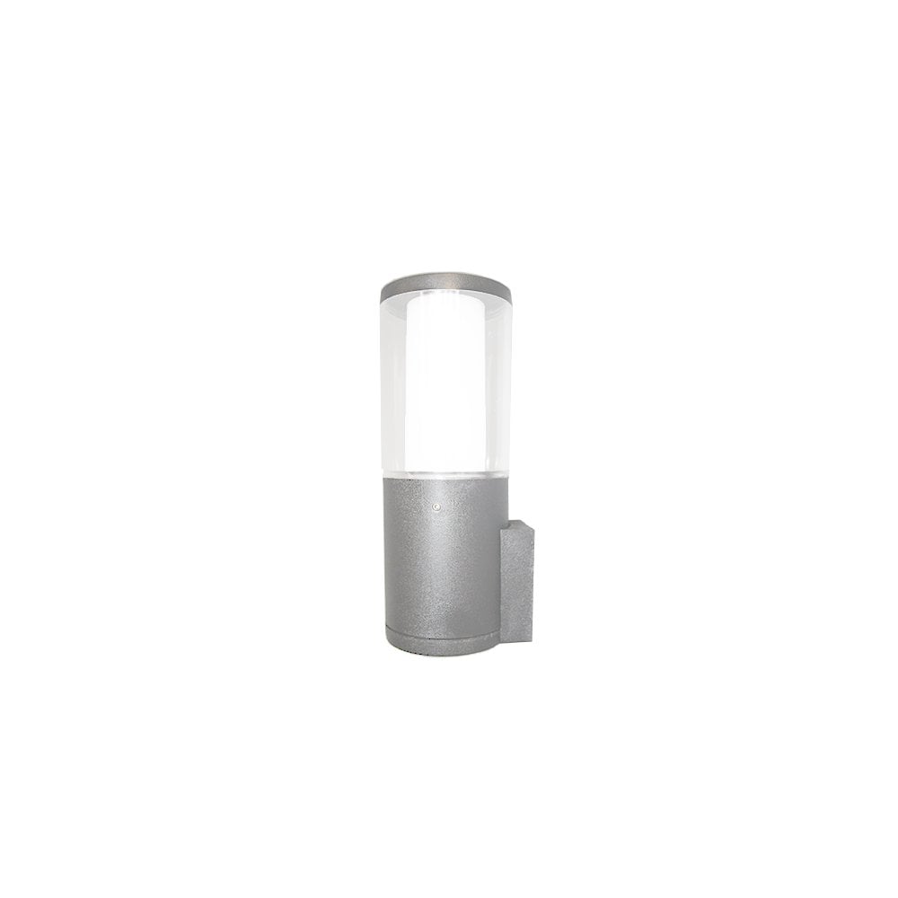 Carlo Grey Clear LED 3.5W Bollard Wall Light