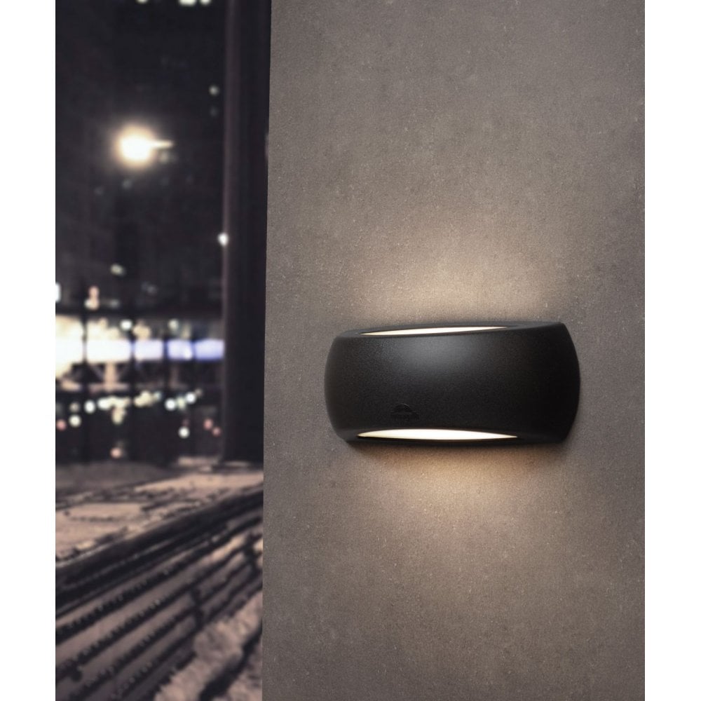 Francy Up and Down Black Bulkhead with Opal Diffuser