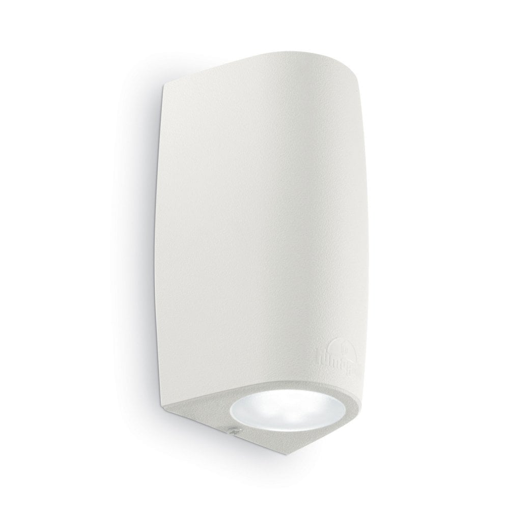 Marta 90 2 Light White Up and Down Wall Fitting with Frosted Diffuser