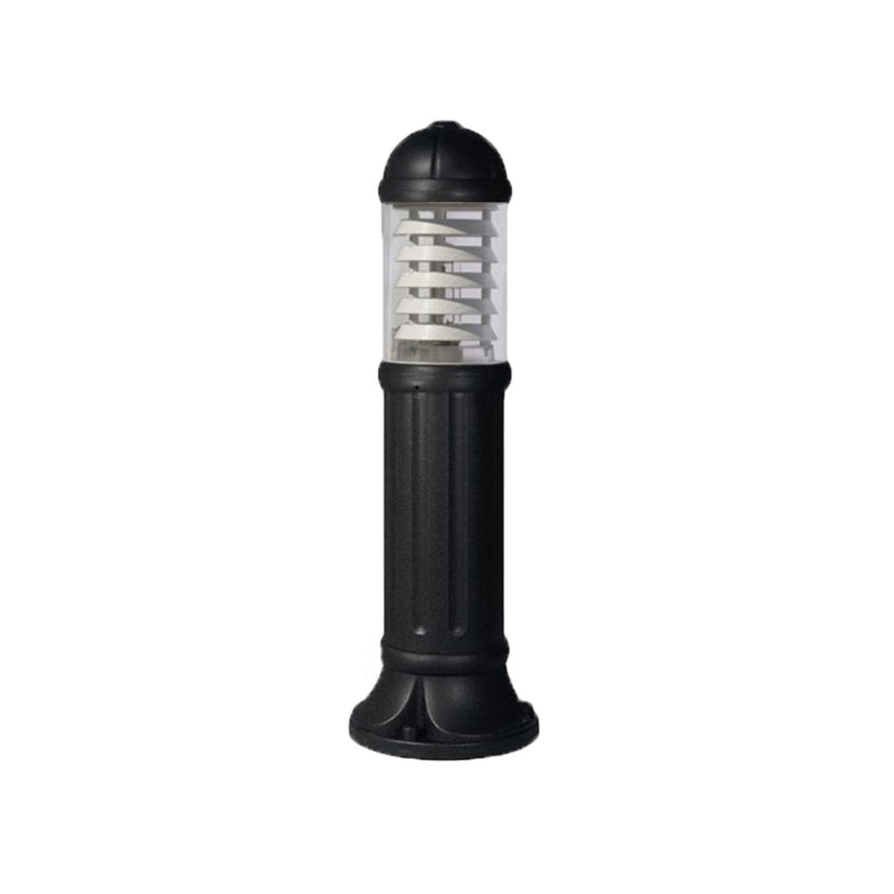 Sauro 800 mm E27 Bollard Post Light With White Resin Louver