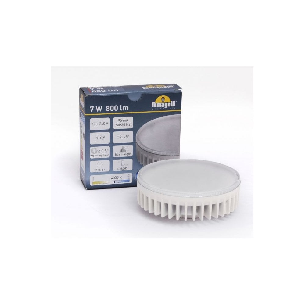7W GX53 LED Lamp 4000K Cool White 800Lm