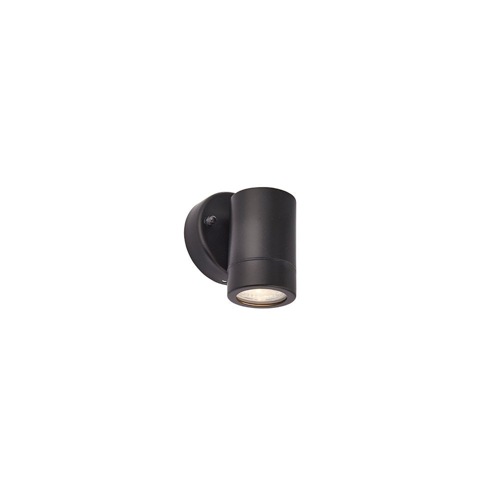Palin Single Downlight in Matt Black IP44