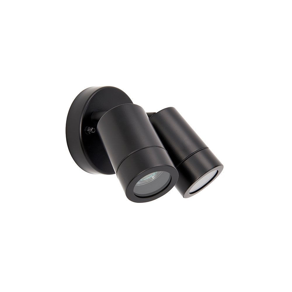 Palin 2 Light Spot in Matt Black Finish IP44