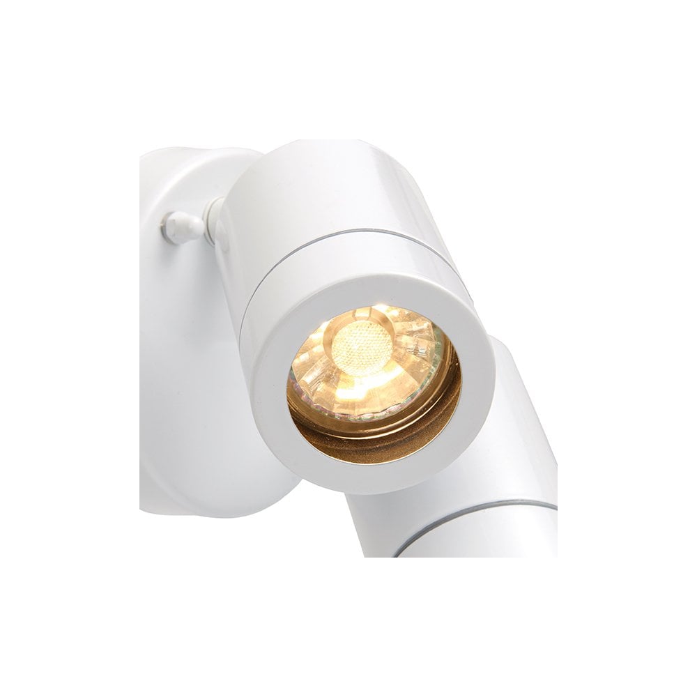 Palin 2 Light Spot in Gloss White Finish IP44