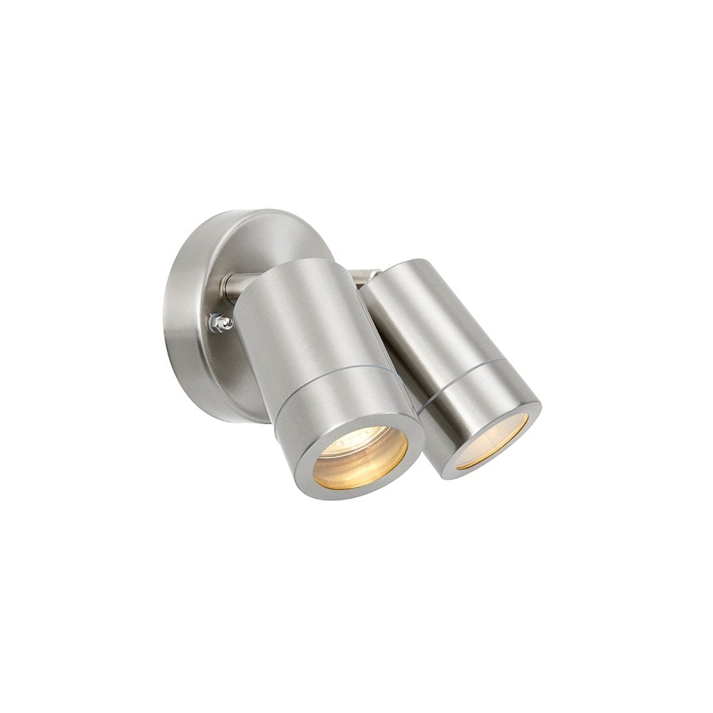 Palin 2 Light Spot in Brushed Stainless Steel IP44