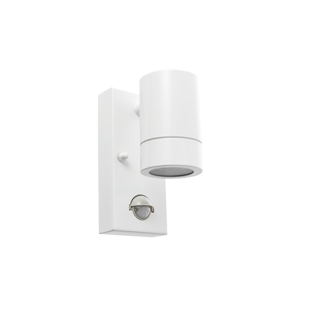 Plain Downlight in Gloss White Finish with PIR IP44