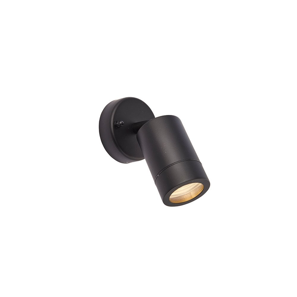 Palin Single Spotlight in Matt Black Finish IP44