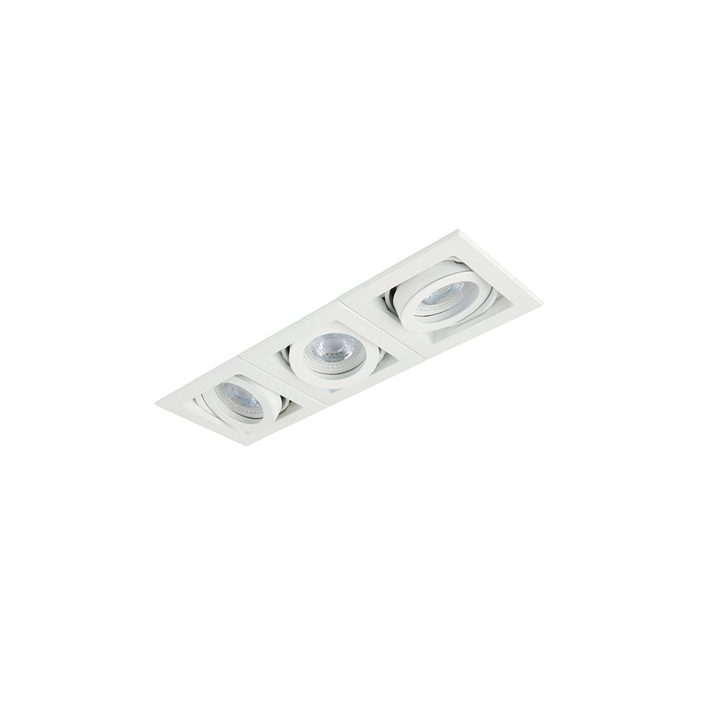 Xeno Triple Downlight in Matt White
