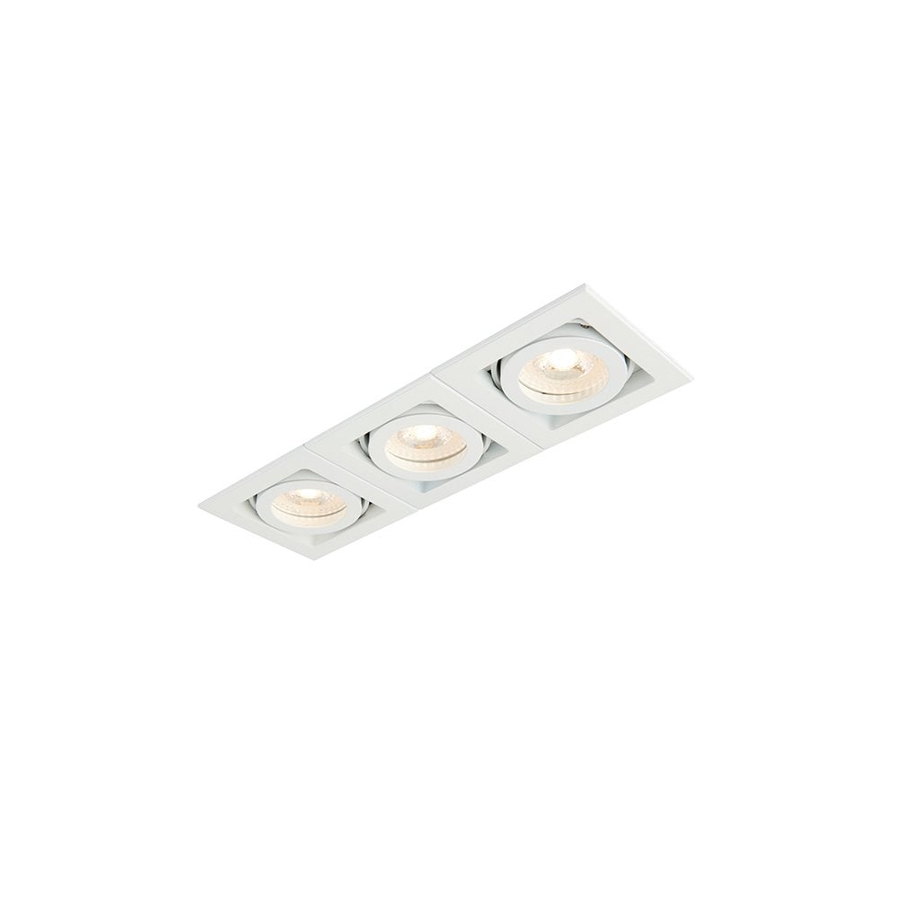 Xeno Triple Downlight in Matt White
