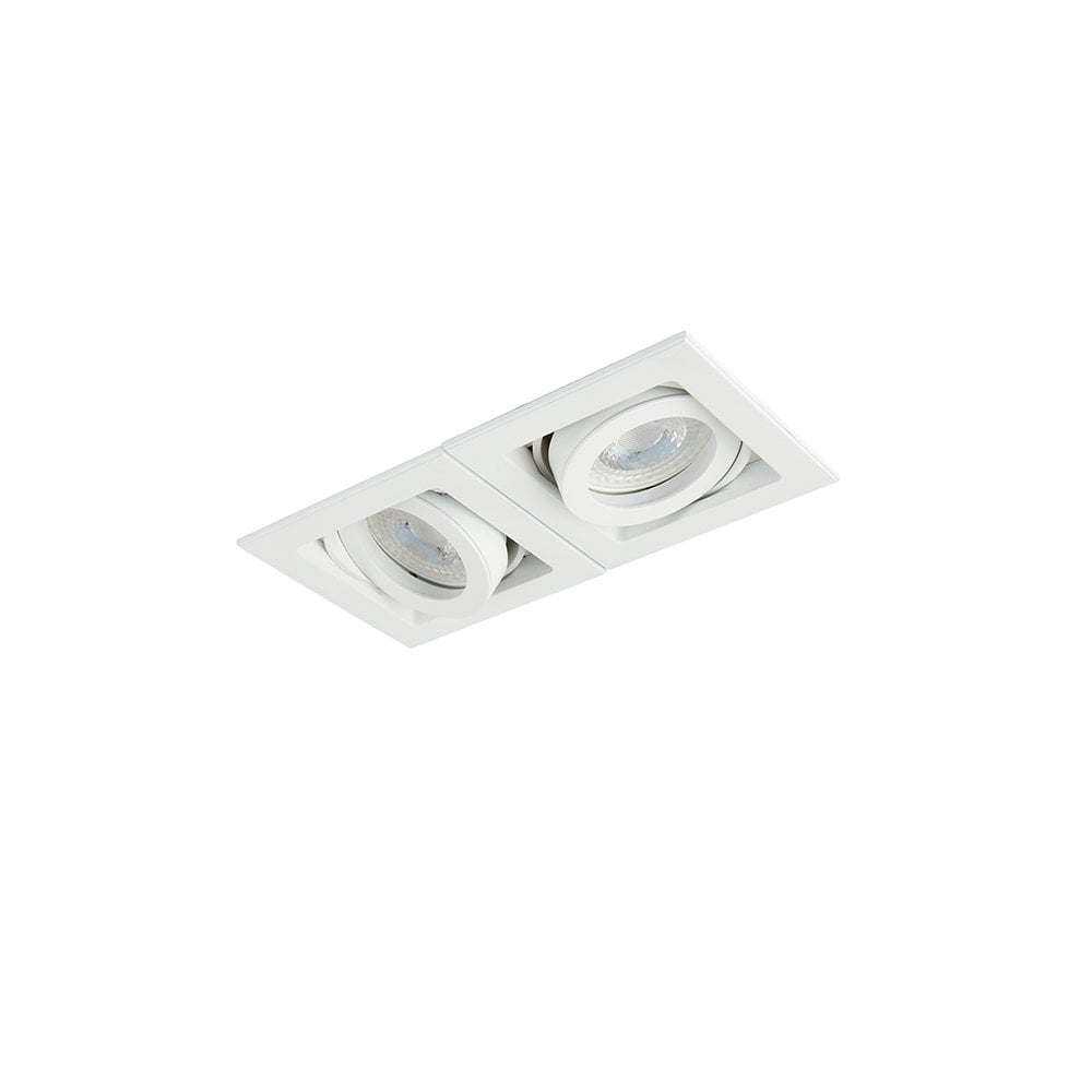 Xeno Twin Downlight in Matt White