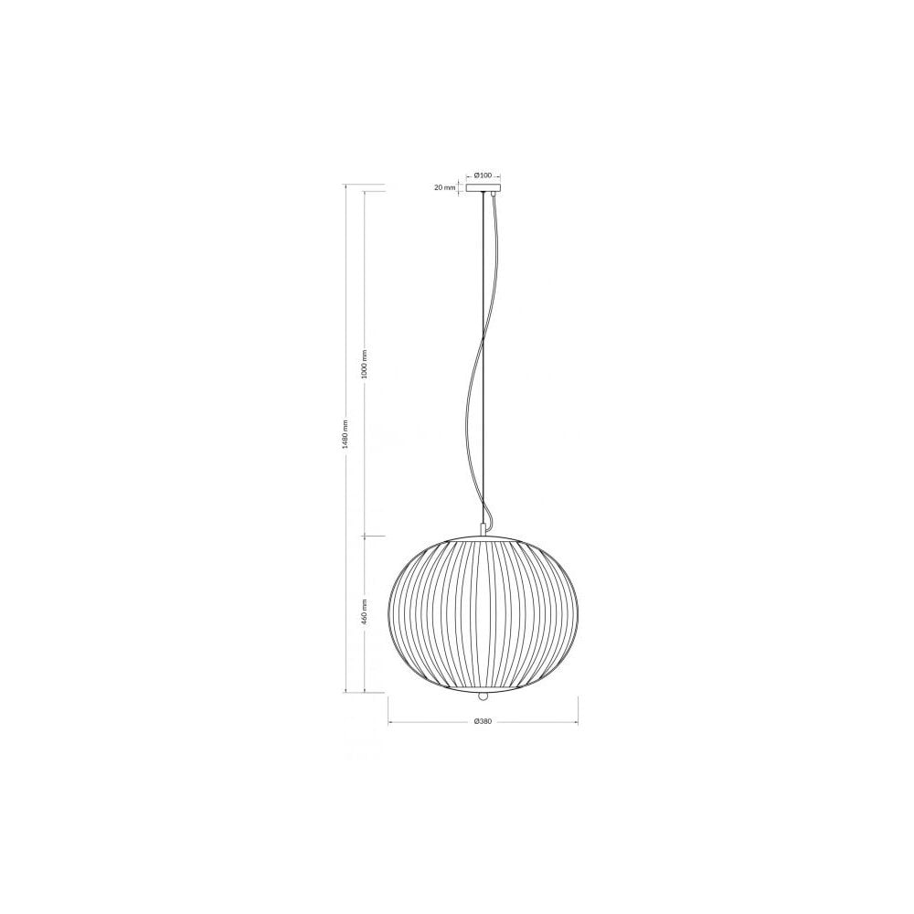 Vita 5 Light Large Etched Aluminium Oval Pendant
