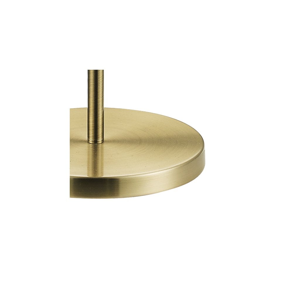 Plaza Antique Brass E27 Floor Lamp With Square Shade