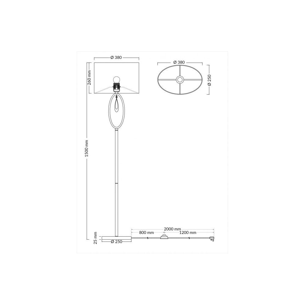 Markle Polished Chrome and Crystal Floor Lamp With Shade