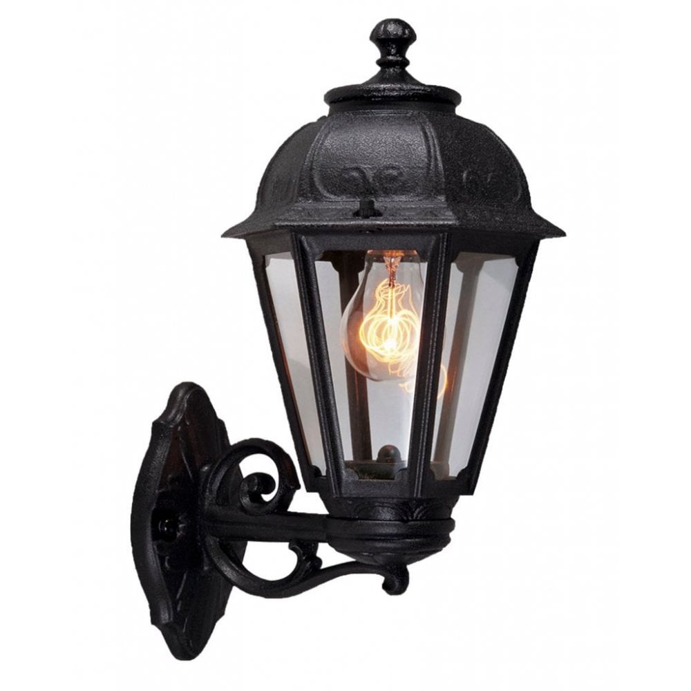 Bisso Saba E27 Black Wall Lantern