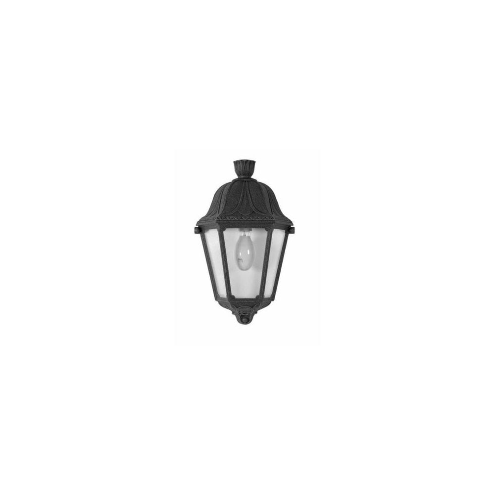 Daria E27 Half Wall Lantern Black
