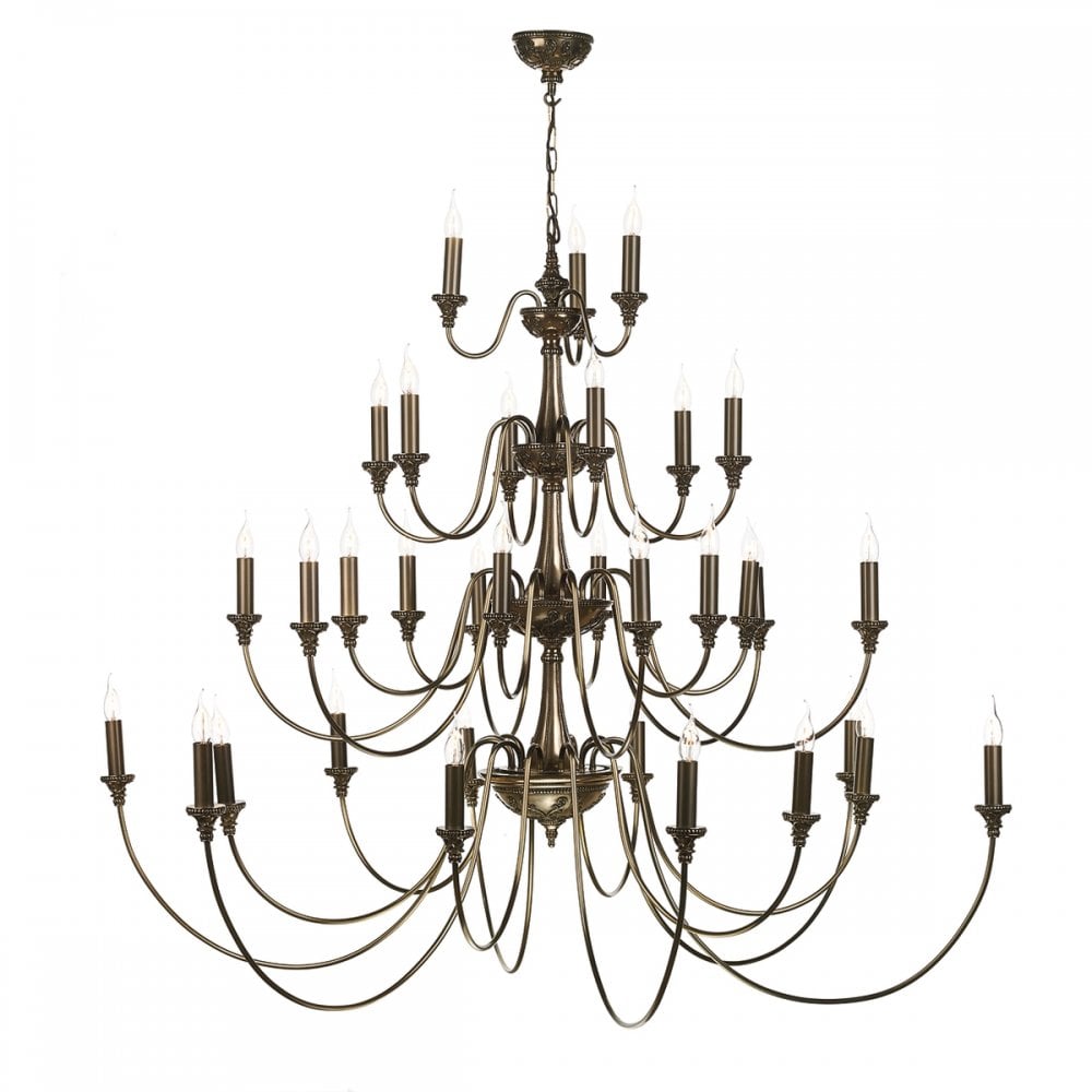 Bailey Rich Bronze 33 Light Chandelier