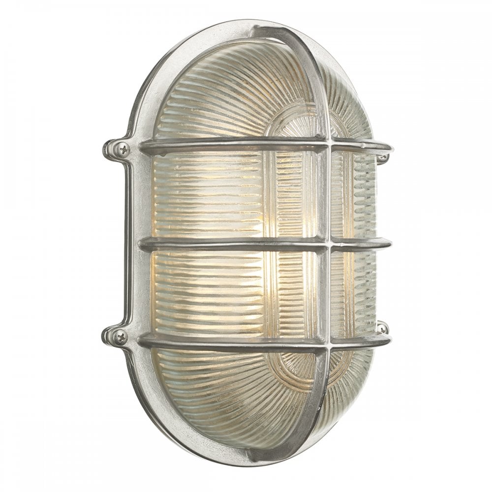 Admiral Large Oval Wall Bulkhead Nickle