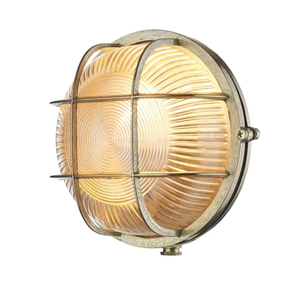 Admiral Round Wall Light Brass