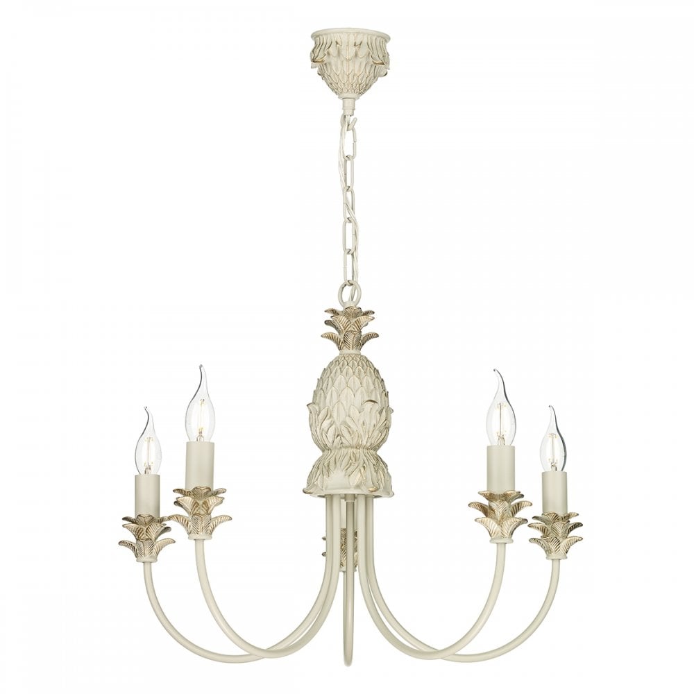 Cabana 5 Light Pineapple Pendant