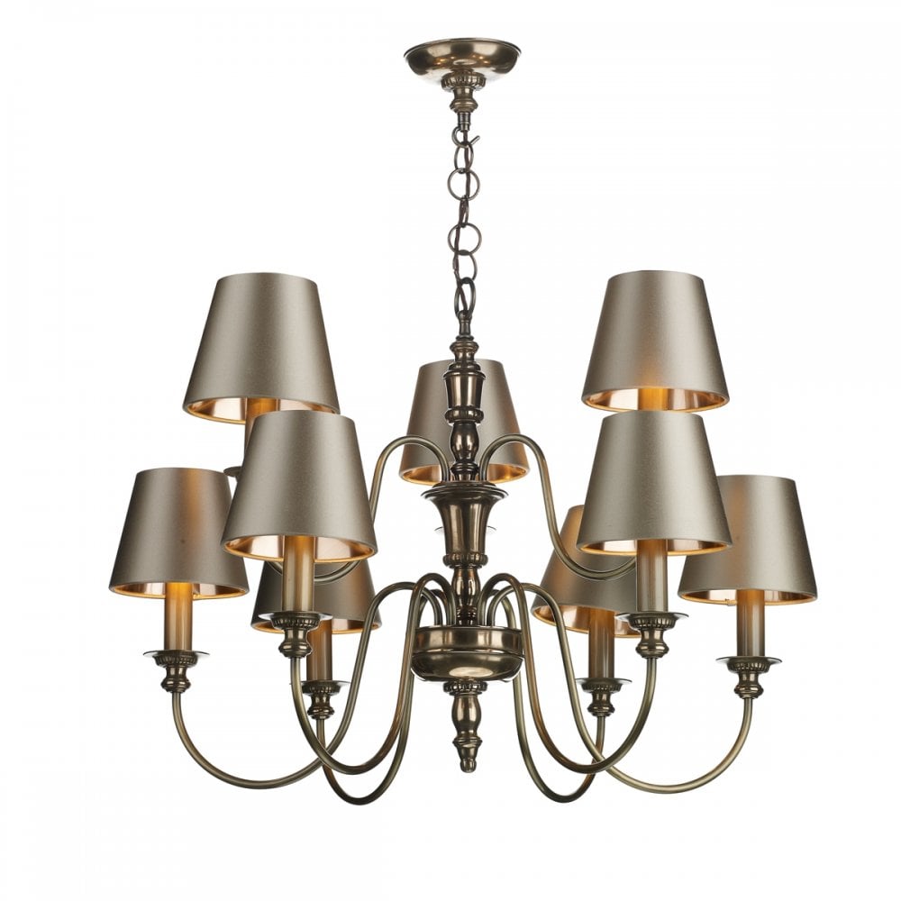 Dickens 9 Light Pendant Bronze