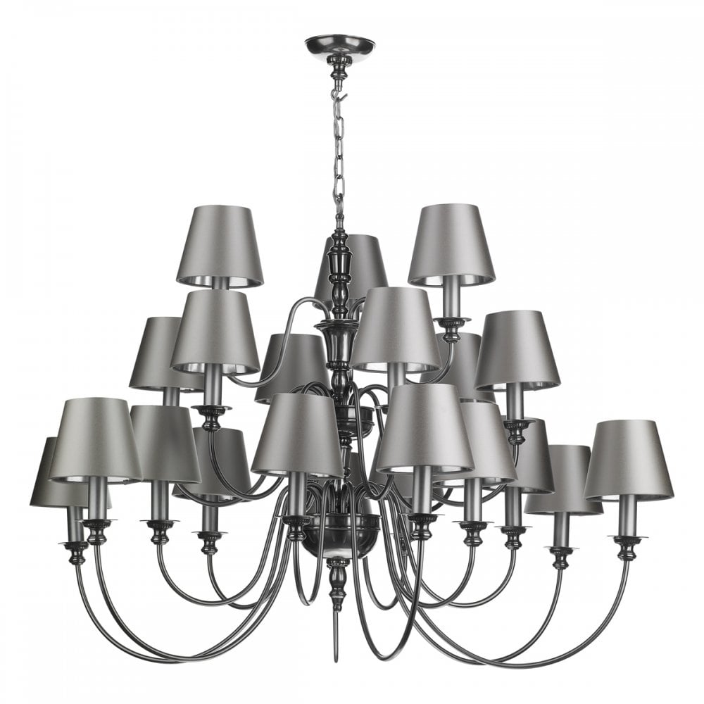 Dickens 21 Light Pendant Pewter