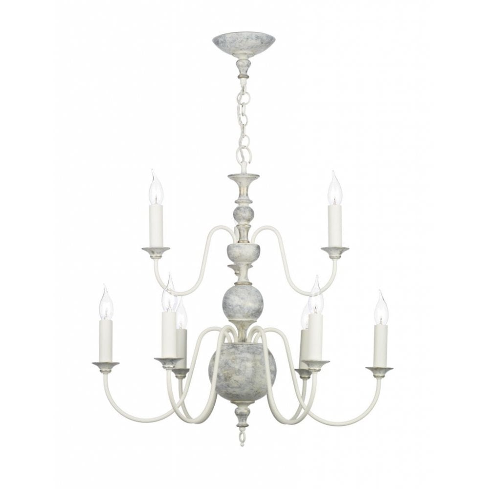 Flemish 9 Light Distressed Cream