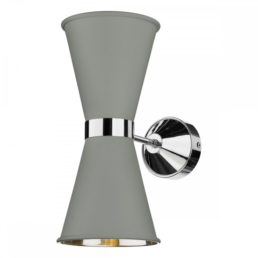Hyde Double Wall Light Polished Chrome (Other Colours Available)