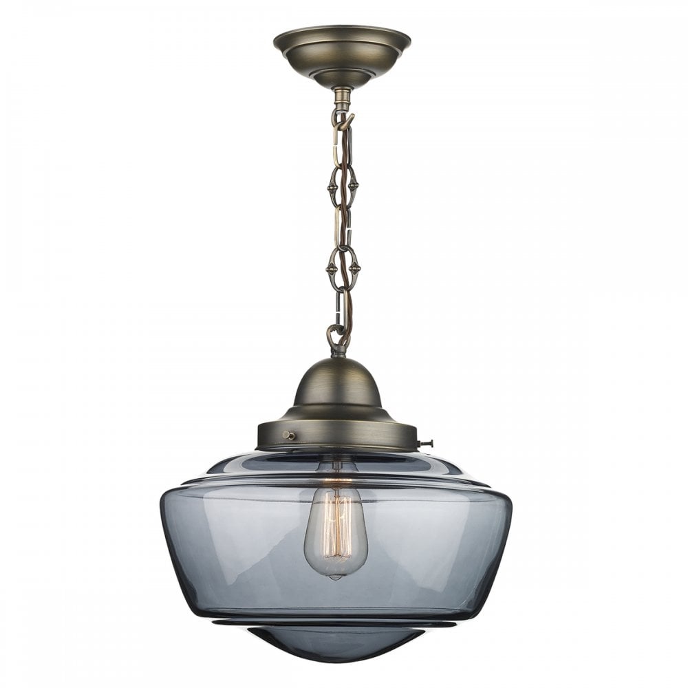 Stowe Smoked Glass Pendant