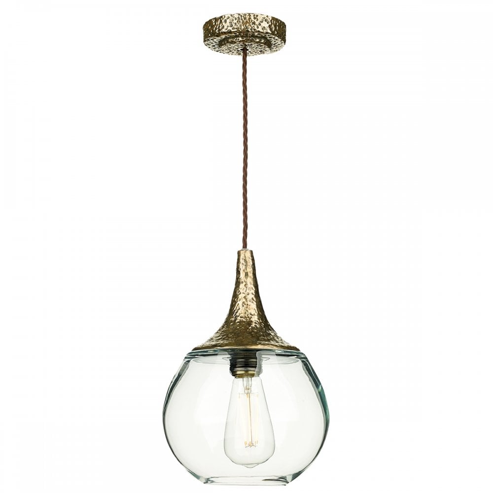 Teardrop Bronze 1 Light Pendant
