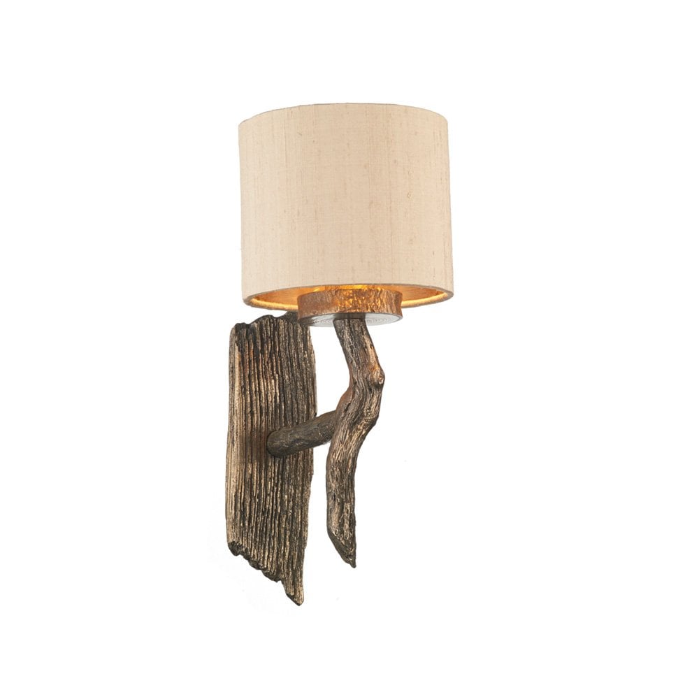 Joshua Single Wall Bracket Bronze Bespoke Shade