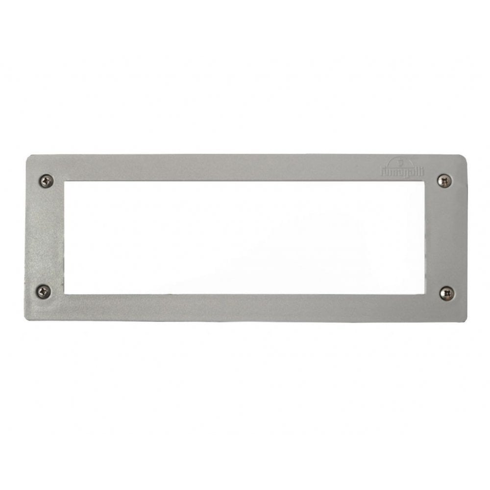 Leti 300 6W LED Grey Recessed Wall Brick Light with Opal Diffuser