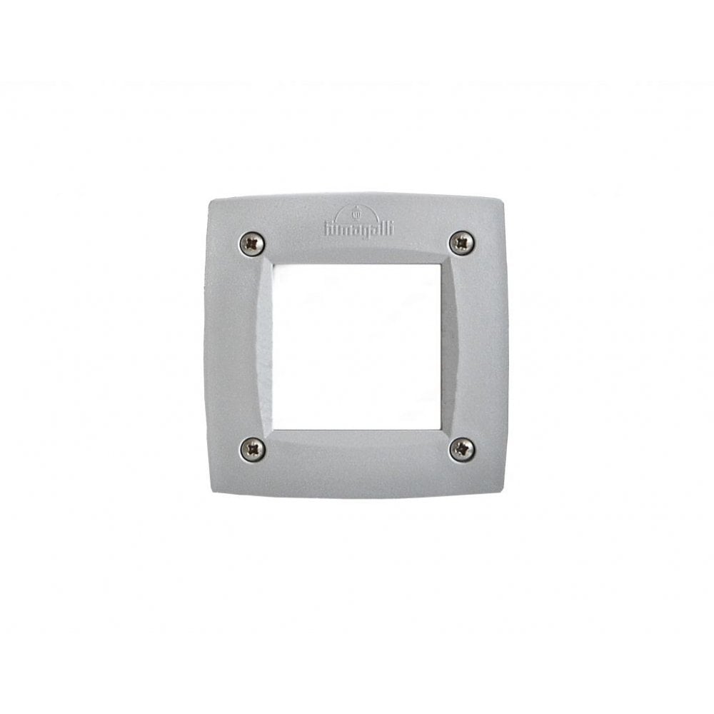 Leti 100 3W LED Square Recessed Wall Light Grey with Opal Diffuser
