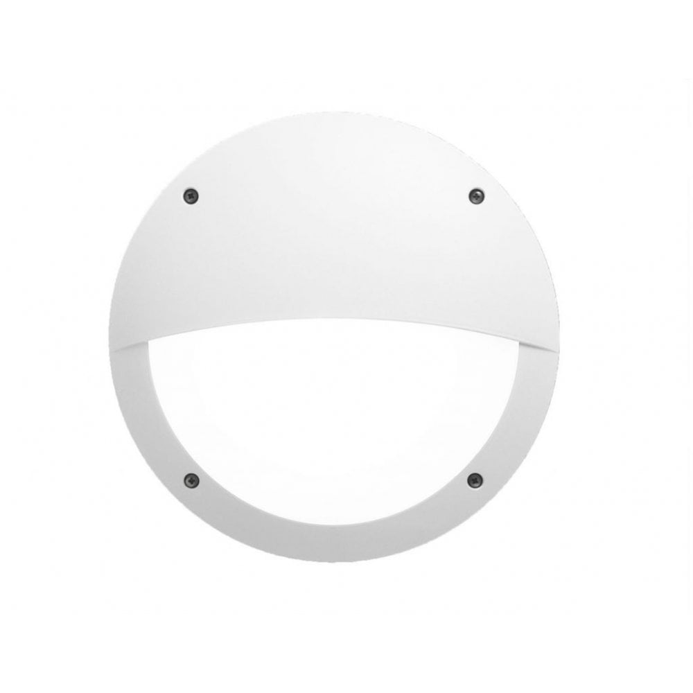 Lucia Eyelid E27 Wall & Ceiling Light White with Opal Diffuser