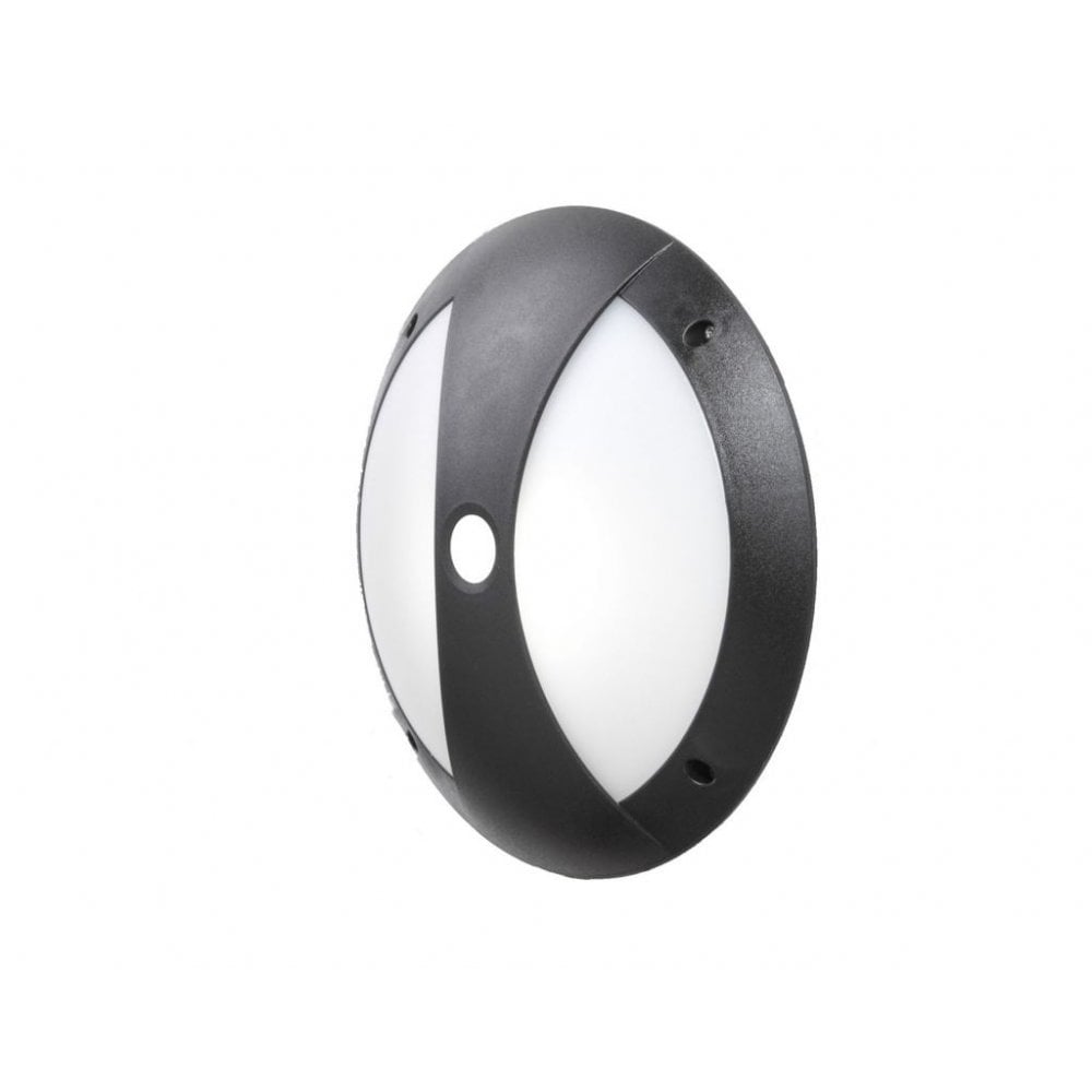 Lucia Guard Cover E27 Wall & Ceiling Light Black with Opal Diffuser