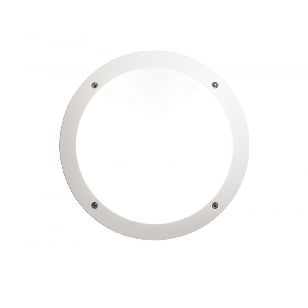 Lucia Eyelid E27 Wall & Ceiling Light White with Opal Diffuser