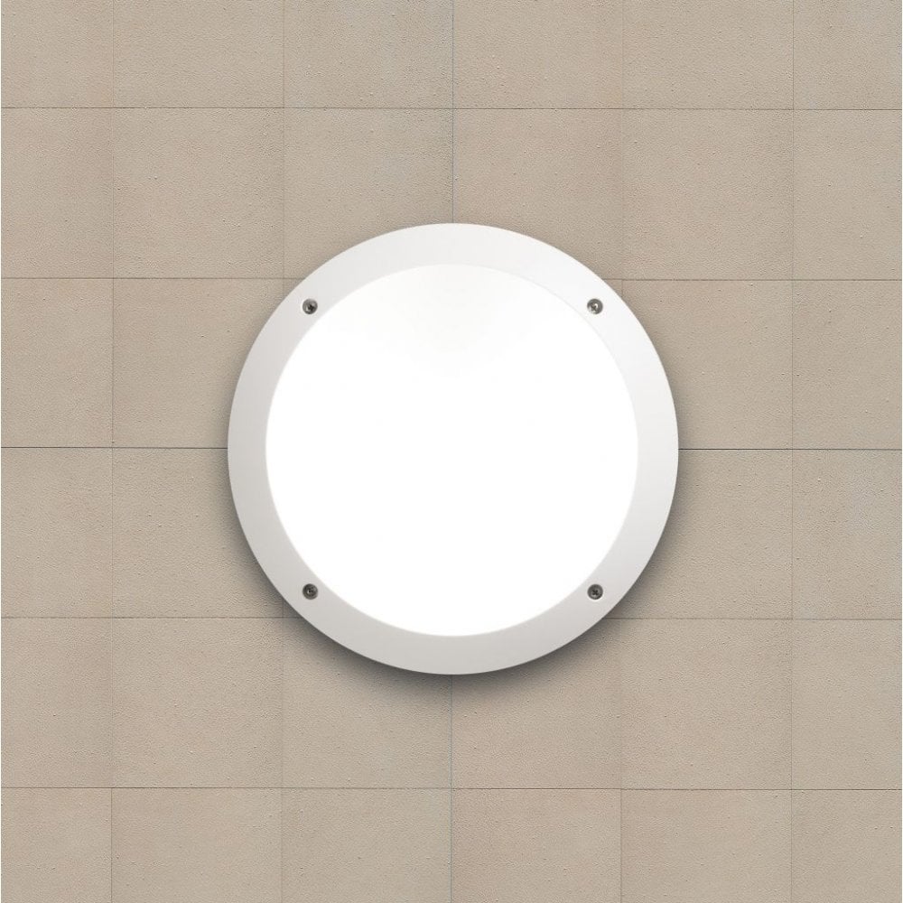 Lucia LED 11W Wall & Ceiling Light White with Opal Diffuser